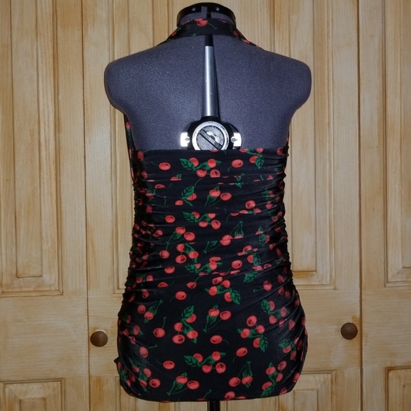 🍒 Vintage Style Halter One Piece - Picture 2 of 4